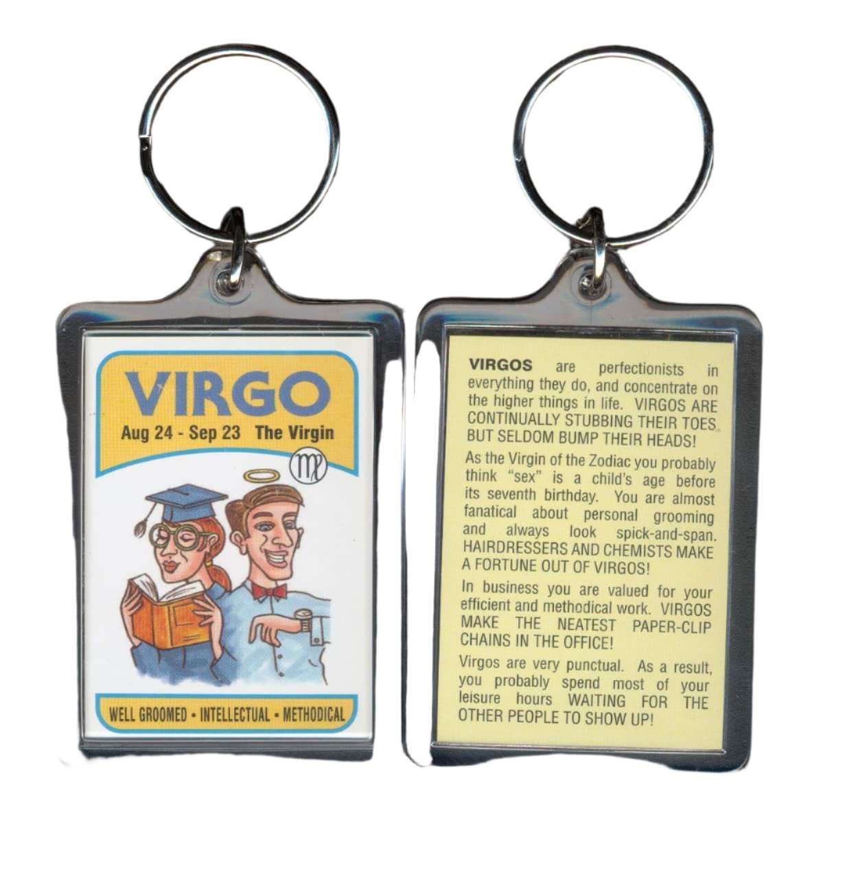 Virgo Star Sign Key Ring