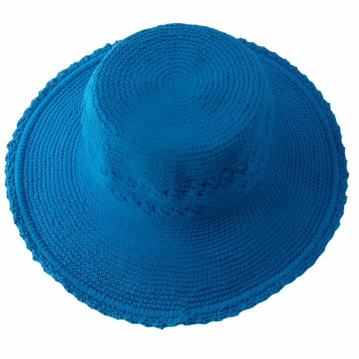 Crochet Hat Adult Blue