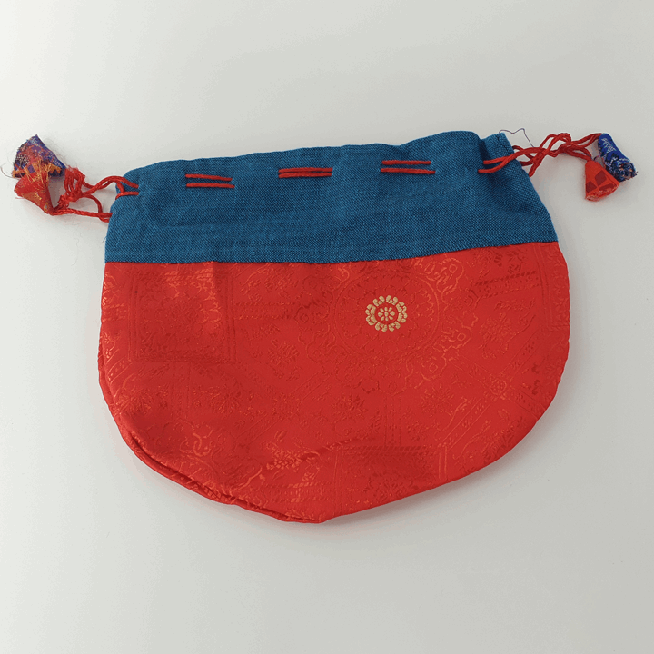 Tibetan Drawstring Pouch - Large - Set of 3