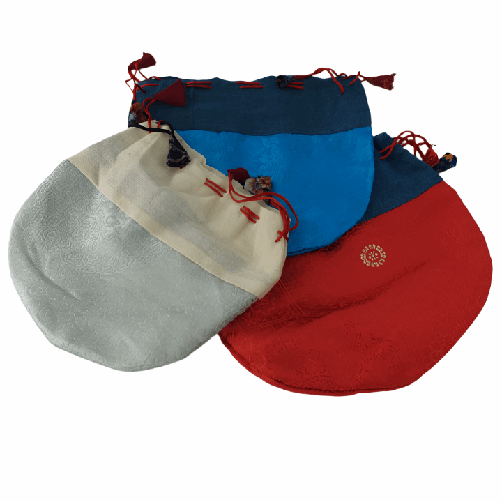 Tibetan Drawstring Pouch - Large - Set of 3