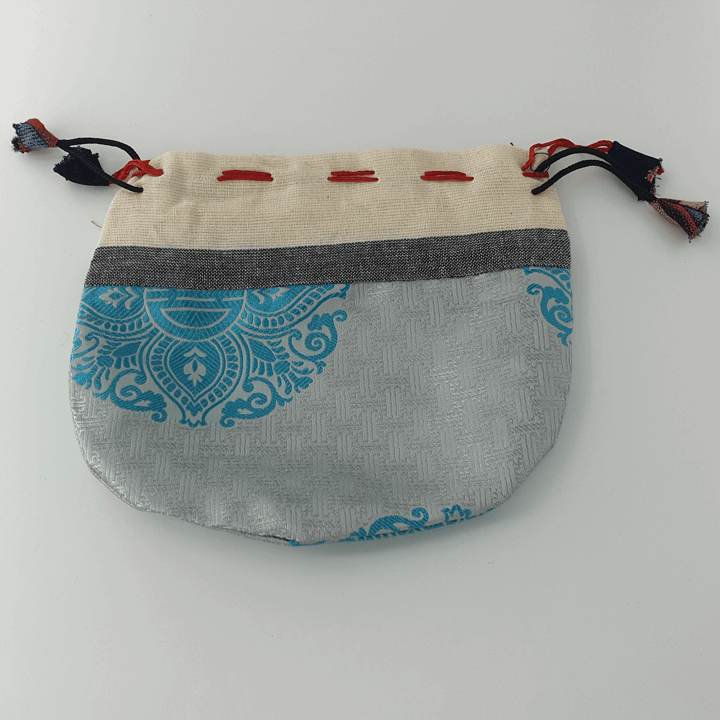 Tibetan Drawstring Pouch - Large - Set of 3