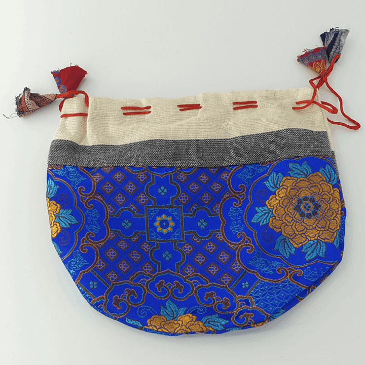 Tibetan Drawstring Pouch - Large - Set of 3