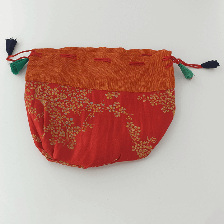 Tibetan Drawstring Pouch - Large - Set of 3