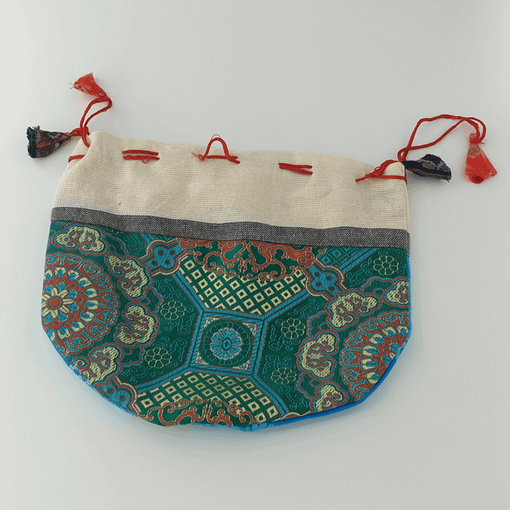 Tibetan Drawstring Pouch - Large - Set of 3