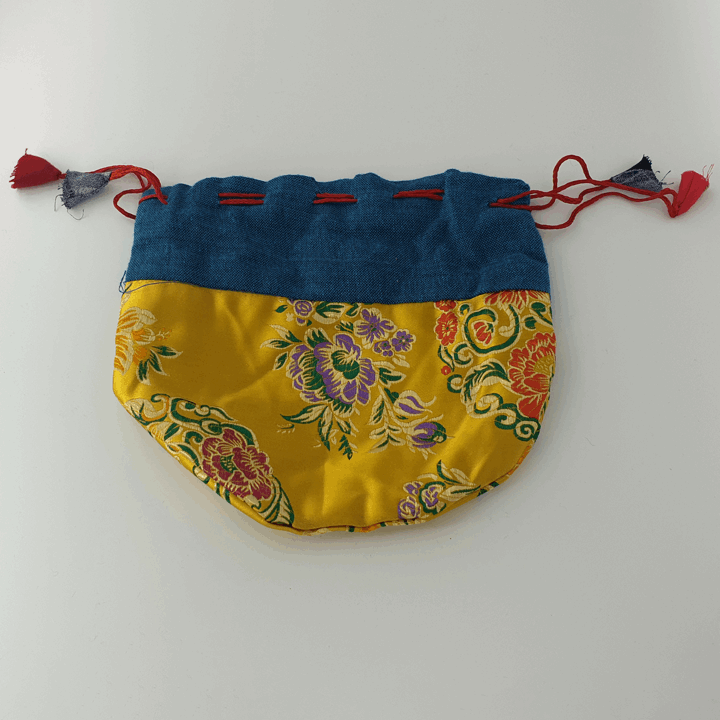 Tibetan Drawstring Pouch - Large - Set of 3