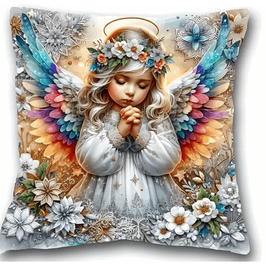 Bohemian Angel Print Cushion (Square)