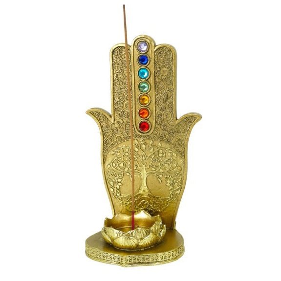 18cm Hamsa Chakra Inc Candle Holder