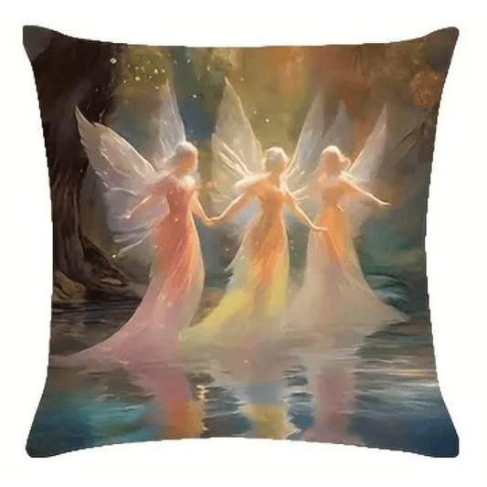 Three Angels Together Cushion Cover