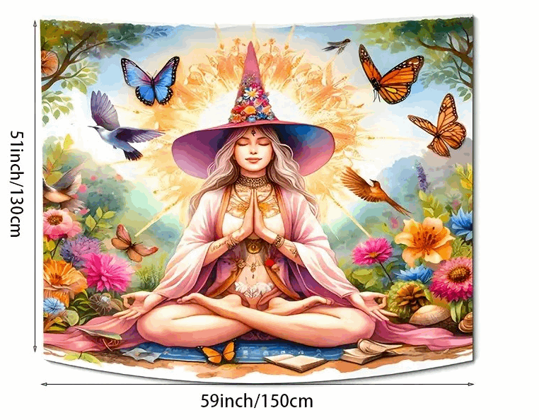 Enchanting Butterfly Fairy Tapestry