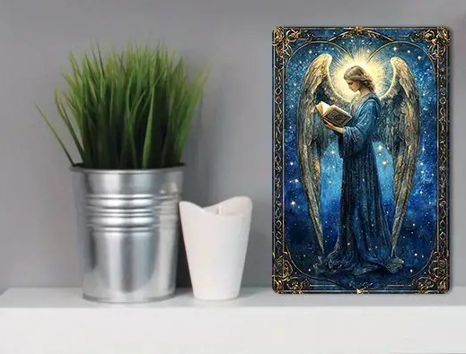 Archangel Uriel Metal Wall Art