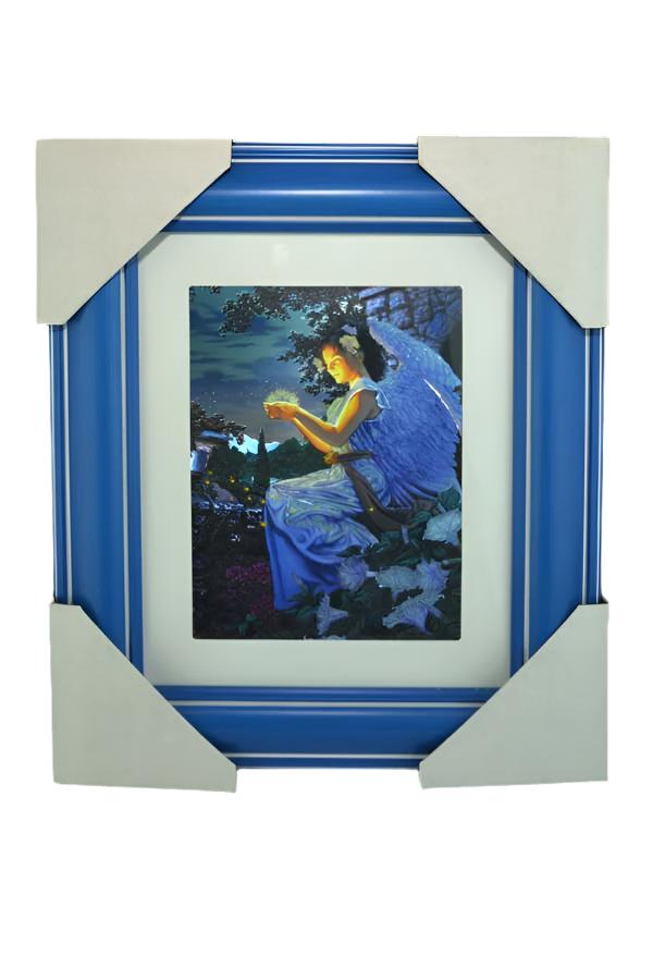 The Angel's Gift Gold Framed Foiled Print