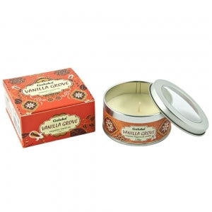 Goloka Candle in Travel Tin - Vanilla Grove 68 grams