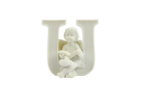 Cherub Letter "U" Figurine small