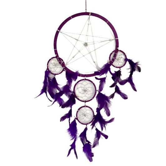 Purple Pentagram Dreamcatcher