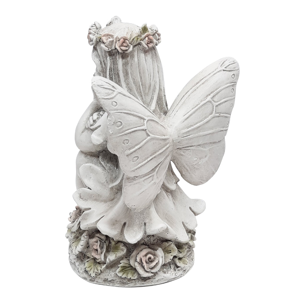 Garden Fairy with LED Light with Painted Accents 19.5cm Tall